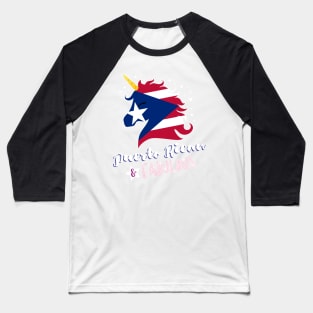 Puerto Rican & Fabulous Unicorn Baseball T-Shirt